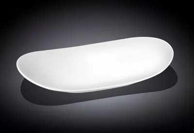 Produktbild von Wilmax Servierplatte 33 x 18.5 cm aus Porzellan, Weiß WL-992810/A