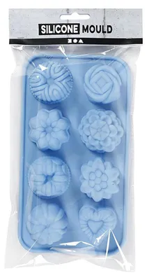 Produktbild von Creativ Company Silikonform Cupcakes blau 40x45 mm für Bastelprojekte