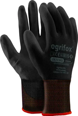 Produktbild von 24 Paar Arbeitshandschuhe Polyester Polyethan Beschichtet Montage Schutzhandschuh schwarz Größe 8