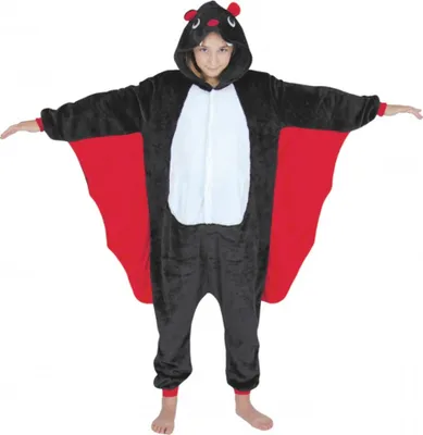 Immagine prodotto di Costume da pipistrello per bambini Costume di Halloween nero-rosso-bianco