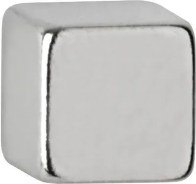 Produktbild von Neodym-Würfelmagnet 5x5mm 1100g hellsilber VE=10x10 Stück