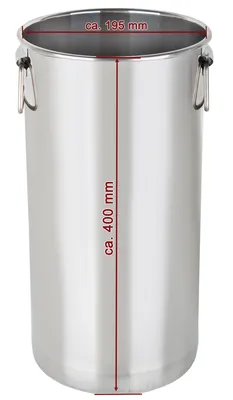 Produktbild von Beeketal Edelstahleimer Eimer versch. Ausführungen, Modell:BEE-12 - 12 Liter Volumen
