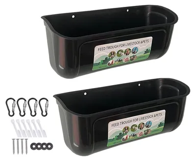 Produktbild von Set mit 2 Hängefuttertrögen für Geflügel