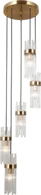 Image de Italux Taraso Suspension 3 flammes dorée E14