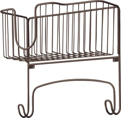 Produktbild von mDesign Bügelbretthalterung Bügeleisenkorb Ablage Aufbewahrung Metall Bronze