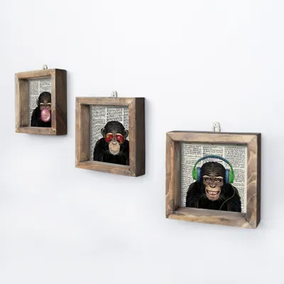 Obrázok produktu pre Wallity, UKZM011, Obrazy, Viacfarebné, MDF, 15 x 15 cm