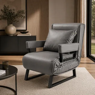Produktbild von Makika Schlafsessel Schlafsofa Rio klappbar - in Grau