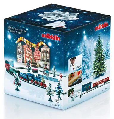 Imagen del producto de Set de inicio navideño - Vía Z - Escala 1:220 - Locomotora y vagones - Diseño navideño