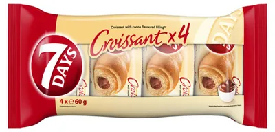 Produktbild von 7Days Croissant mit Kakaocreme Füllung 240g