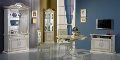 Produktbild von Stil Esstisch Tisch Echtes Holz Klassische Designer Tische Italienische Möbel