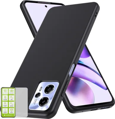 Image de Étui en silicone pour Motorola Moto G23 + étui en verre H9 pour téléphone portable, coque de protection en TPU