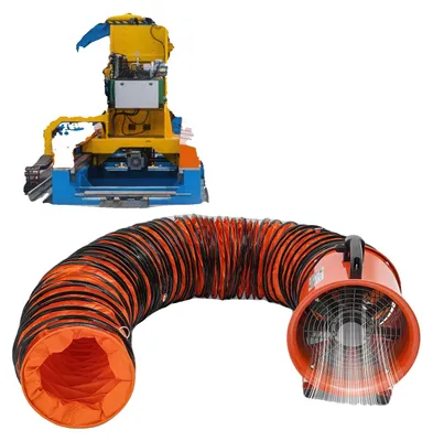 Image de Ventilateur axial, débit d'air élevé, construction robuste, orange