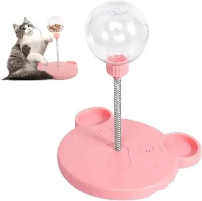 Produktbild von Wackelndes Katze Hunde Leckerli Spielzeug, Futterball für Interaktive Leckerbissen Ball Haustier Futterautomat Spielzeug, Aktivitätsförderndes Futterspielzeug für Katzen und Hunde