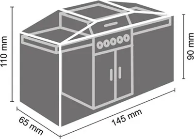 Produktbild von Perel Garden Grillabdeckung 145 cm