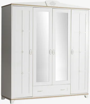 Produktbild von Kleiderschrank Freya 4-Türig in Weiß