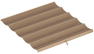 Obrázok produktu pre Náhradná strecha pre pergolu, rozmer 3 x 3 m, výsuvná | Farba: Hnedá | Rozmery: 255 x 250 x 6 cm