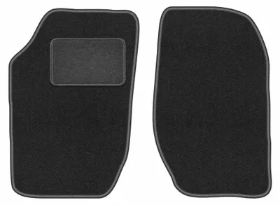 Immagine prodotto di Tappetini anteriori in moquette per Saab 900 I 1978-1993 – 2 pezzi, grigio grafite, su misura – Wielganizator LUX