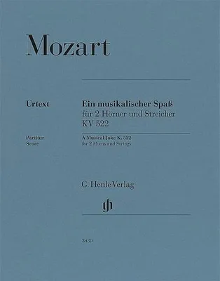 Obrázok produktu pre Wolfgang Amadeus Mozart - Ein musikalischer Spaß KV 522 für 2 Hörner in F und Streicher