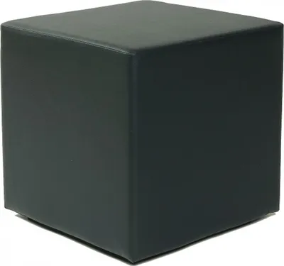Produktbild von Kubus I Sitzwürfel Hocker Kunstleder Sitzhocker 45x45x45 cm schwarz modern