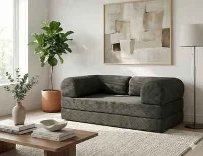 Immagine prodotto di Divano letto a tre posti AUROLIA - antracite