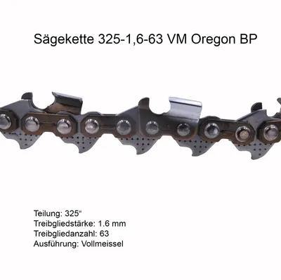 Produktbild von Oregon Sägekette PowerCut 325 1.6 mm 63 TG VM - 22LPX
