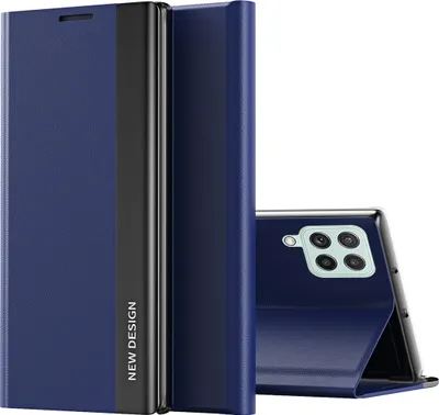 Produktbild von Samsung M53 Hülle, Leder PolyurethanMagnetisch Klapp Stand Schutzhülle für Samsung Galaxy M53 Dunkelblau