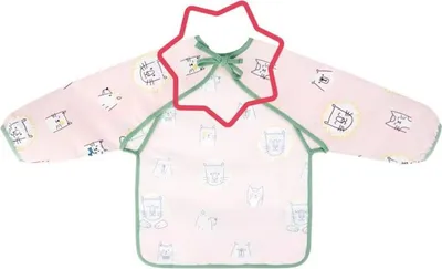 Produktbild von BADABULLE Lätzchen mit Ärmeln Soft Pink