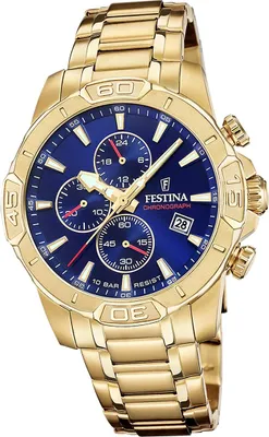 Produktbild von Festina Herrenuhr Timeless Chronograph Armbanduhr Edelstahl gold D2UF20705/3