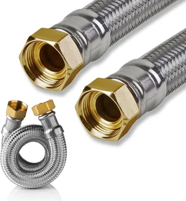 Immagine prodotto di Tubo corazzato in acciaio inox 1 pollice DN25 300mm - 1500mm DVGW