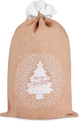 Image de BRUBAKER Sac de Noël Sapin Merry Christmas - 80 cm Sac de Saint-Nicolas, 1 pièce
