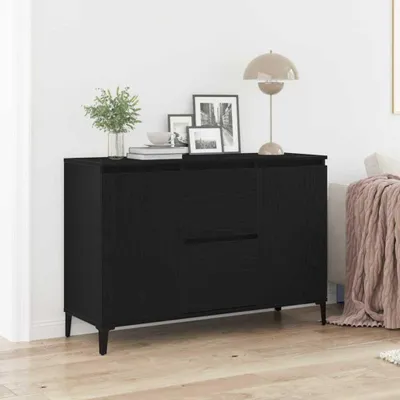 Produktbild von vidaXL Sideboard Schwarz Eichen-Optik 104 x 35 x 70 cm Holzwerkstoff