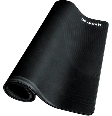Obrázek produktu pro be quiet! Mousepad XL, Černá, Jednobarevný, Textil, Guma, Protiskluzové nožky, Herní podložka na myš