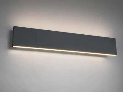 Produktbild von TRIO-Leuchten Wandleuchte CONCHA BHT 46.50x8x4.50 cm grau Wandlampe