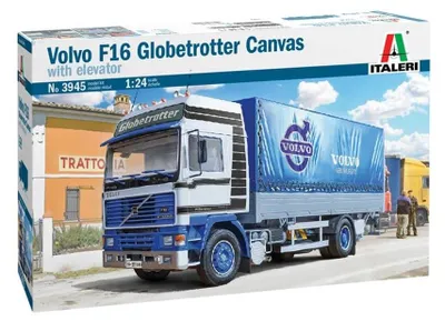 Productafbeelding van Modelbouwset vrachtwagen dekzeil - Volvo F16 - Schaal 1:24 - Plastic - Niet geschilderd