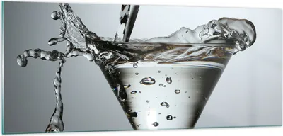 Produktbild von Bilder auf glas - Glas Wasser Mineralwasser Blasen - 100x40cm - Glasbilder - Wandbilder - Kunstdruck - zum Aufhängen bereit - Wanddekoration aus Glas - Glas Bilder - Wandbild auf Glas - GAB100x40-0388