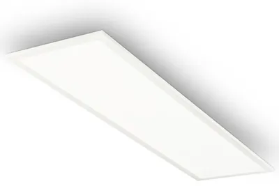 Image de BRILONER - Panneau LED avec lumière blanc neutre, IP44 protection contre les éclaboussures, dalle led, panneau plafond, plafonnier, 100x25x6 cm, blanc