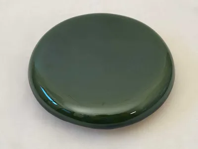 Image de Carreau de nettoyage vert tilleul Couvercle de nettoyage pour poêle en faïence rond 15 cm