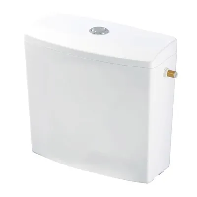 Immagine prodotto di Wirquin 50717359, cromo, cassetta WC da incasso, plastica, bianco, doppio, 380 mm
