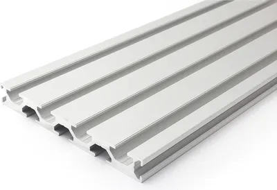 Produktbild von Länge 60mm - Aluminiumprofil 120X15L B-Typ Nut 8 (leicht), silber eloxiert. Aluminium Profil 120X15 Alu Profil 120 x 15 Montage- Systemprofil
