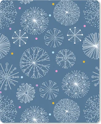 Produktbild von MuchoWow® Mauspad Mousepad Schneeflocke - Muster - Winter 19x23 cm - Mousepads - Maus Mat - Pad - Mausunterlage - Mauspads - Spielen