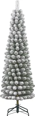 Obrázok produktu pre Black Box Trees Umelý vianočný stromček so snehom - vianočný stromček H215 x Ø56 cm - zelený matný