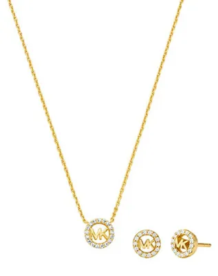 Produktbild von Vergoldetes Luxus-Schmuckset MKC1837SET ( Halskette, Ohrringe)