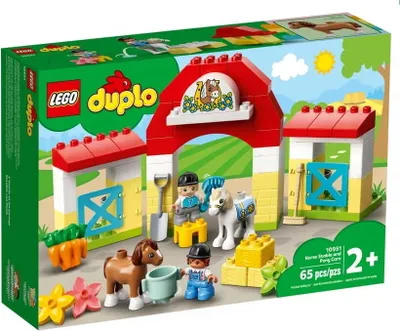 Zdjęcie produktu dla LEGO DUPLO Stadnina i kucyki, Zestaw do budowania, 2 lat(a), Plastik, 65 szt., 857 g