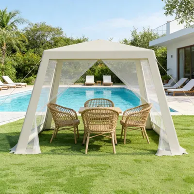 Produktbild von Geräumiger Gartenpavillon – Zelt & Gazebo für Outdoor, ideal für Garten, Partys & Events (nur Pavillon)