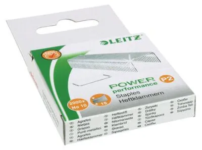 Produktbild von Leitz 5577-10-00 Heftklammern Power Performance P2 No. 10, silber (2000 Packung)