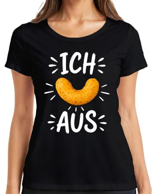 Produktbild von Ich flipp aus Erdnussflip Snack Lustiger Spruch Sarkasmus Maisflip Damen T-Shirt, Schwarz, M