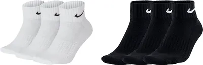 Produktbild von 6 Paar Nike Herren Damen One Quater Socks Kurze Socke Knöchelhoch - Farbe: weiß schwarz - Größe: 42-46