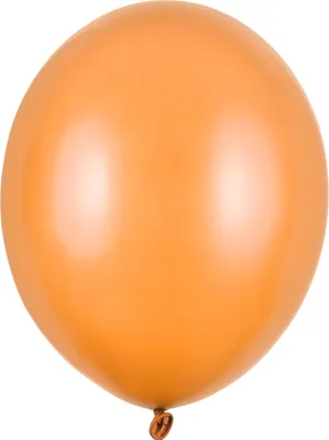 Image de 100 pcs. Ballon Ø30cm "Uni Metallic" | Orange
