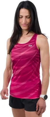 Image de T-shirt sans manches 42k Running Stride, rose, femme, rose