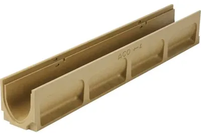 Produktbild von ACO Galaline Entwässerungsrinne Polymerbeton NW100 100 cm x 13,5 cm x 13,85 cm